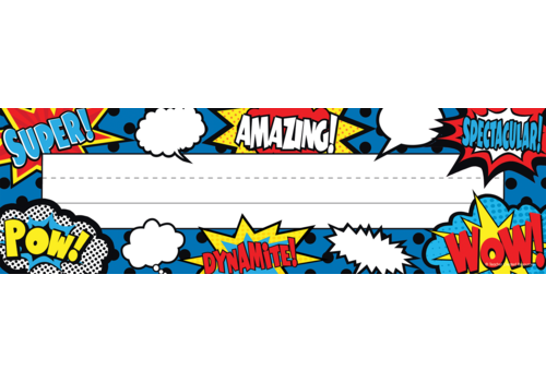 Teacher Created Resources Superhero Flat Name Plates