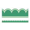 Carson Dellosa Clover Green Scalloped Bulletin Board Border