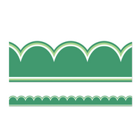 Clover Green Scalloped Bulletin Board Border