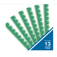 Clover Green Scalloped Bulletin Board Border