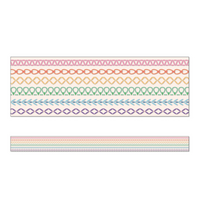 Rainbow Stitched Straight Bulletin Board Border