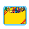 Carson Dellosa Crayon Box Name Tags/Labels