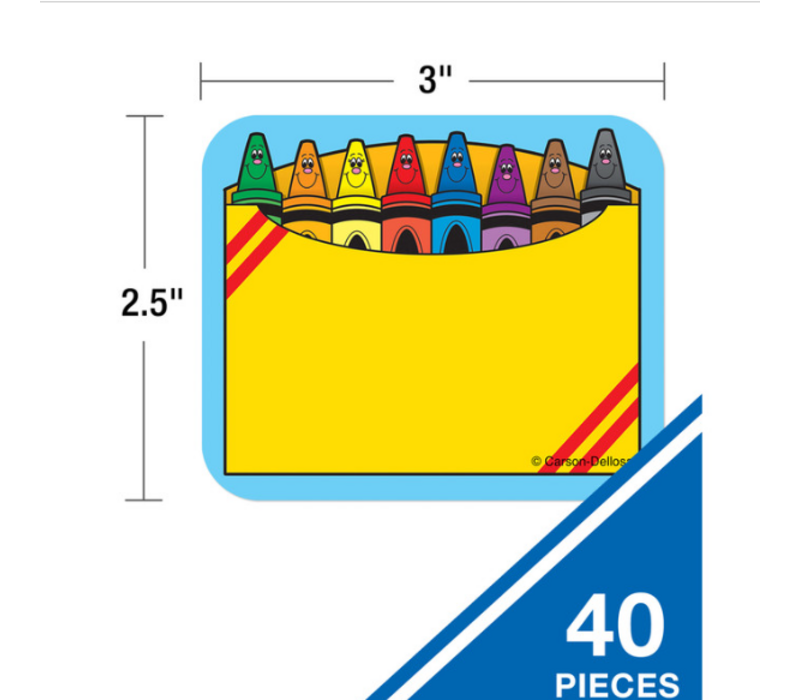 Crayon Box Name Tags/Labels