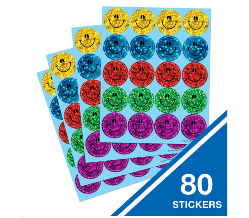 Smiley Faces Dazzle™ Stickers