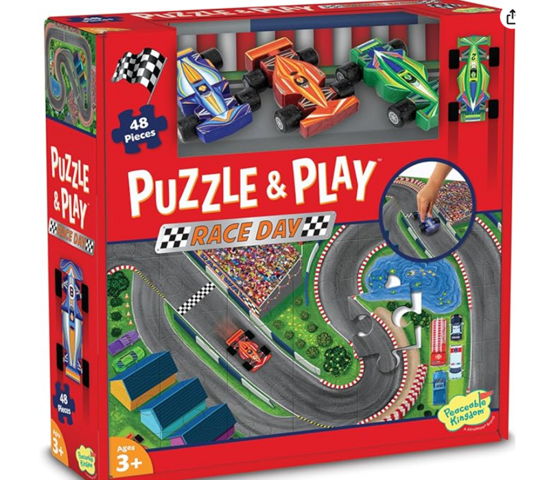 Puzzle & Play: Race Day - Floor Puzzle