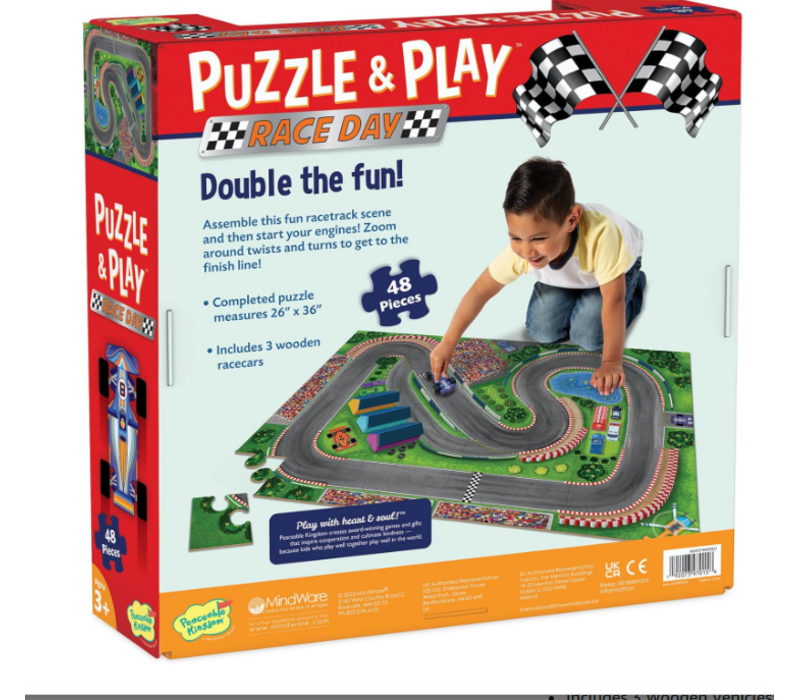 Puzzle & Play: Race Day - Floor Puzzle