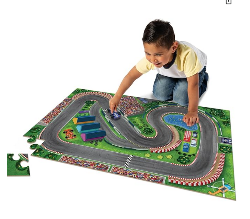 Puzzle & Play: Race Day - Floor Puzzle