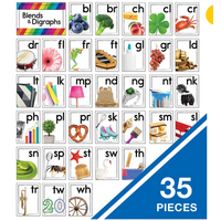 Blends and Digraphs Bulletin Board Set Grade K-2