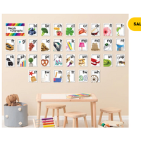 Blends and Digraphs Bulletin Board Set Grade K-2