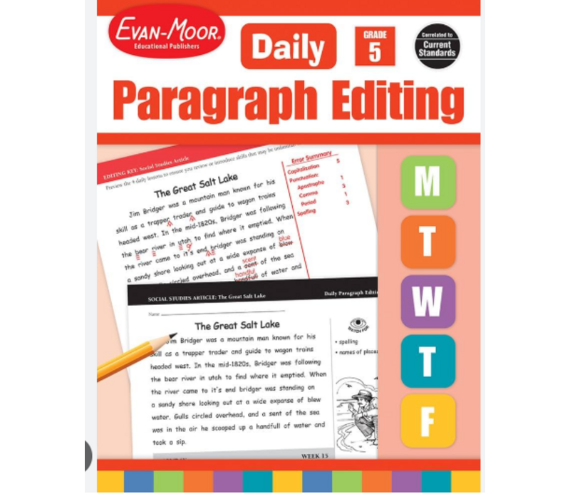 Daily Paragraph Editing Grade 5