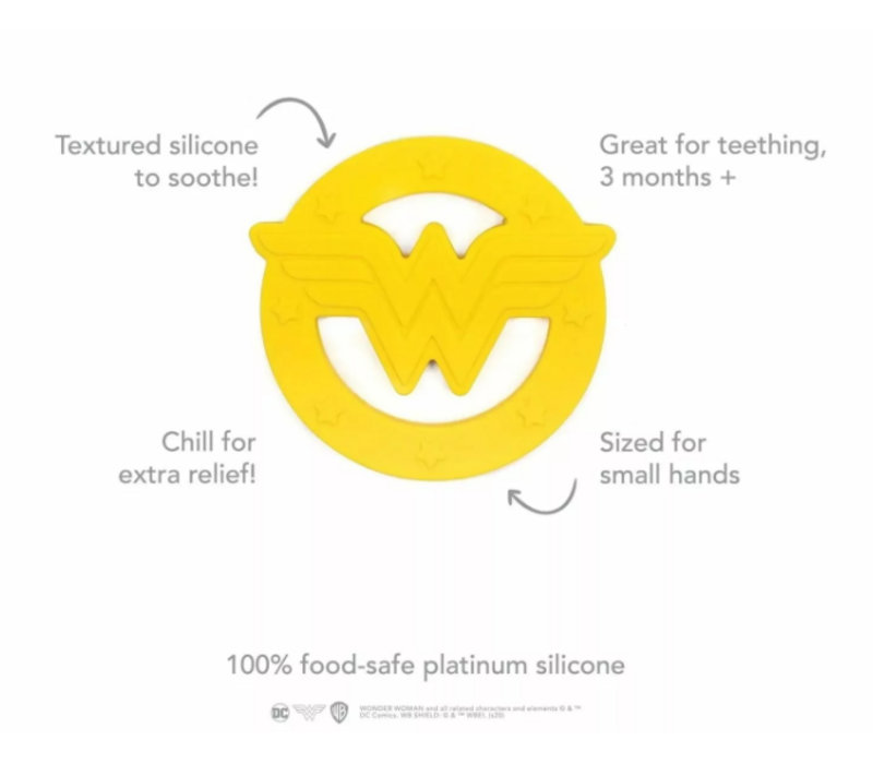 Bumkins Silicone Teether: Wonder Woman