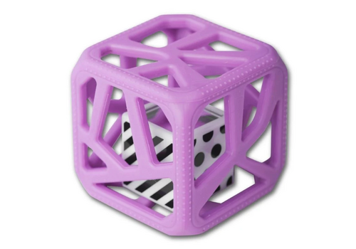 Malarkey Kids Chew Cube - Easy-Grip Teether Rattle -
