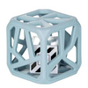 Malarkey Kids Chew Cube - Easy-Grip Teether Rattle -steel blue