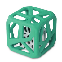 Chew Cube - Easy-Grip Teether Rattle -torquoise