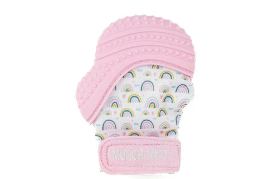 Malarkey Kids Munch Mitt - Pink Rainbow