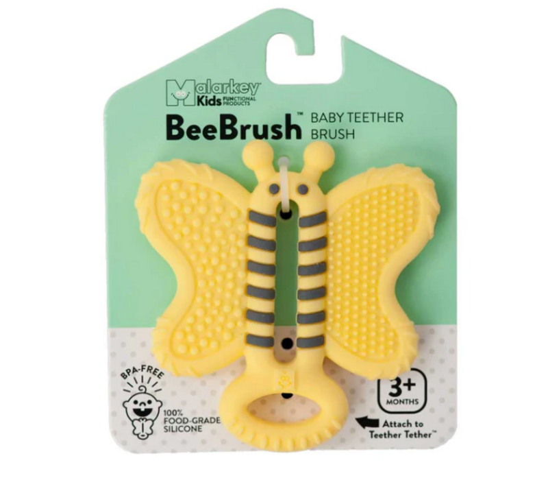 Malarkey Kids Baby Teether Toothbrush | Bee