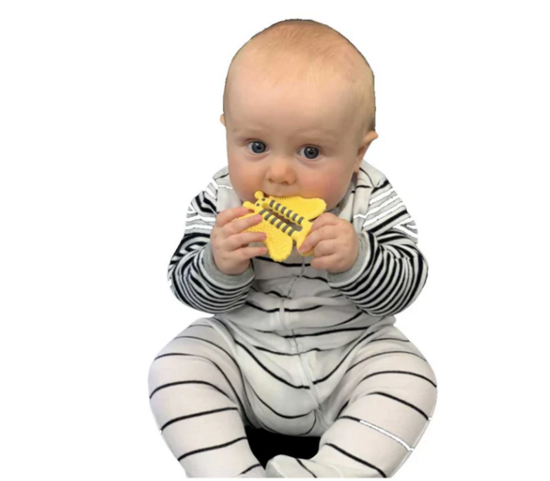 Malarkey Kids Baby Teether Toothbrush | Bee
