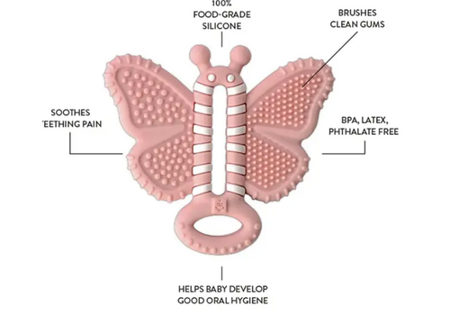 Malarkey Kids Malarkey Kids Baby Teether Toothbrush | Butterfly