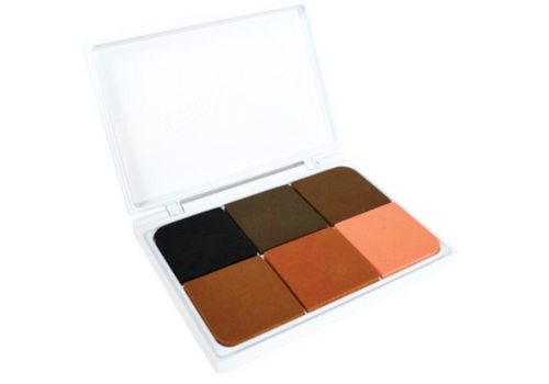 Learning Advantage Jumbo 6-in-1 Washable Stamp Pad - Skin Tones