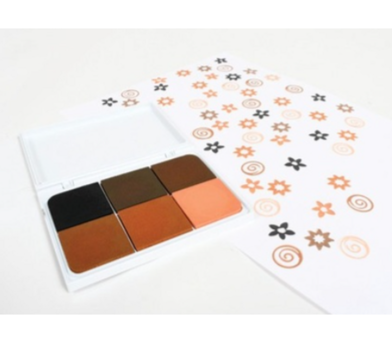 Jumbo 6-in-1 Washable Stamp Pad - Skin Tones