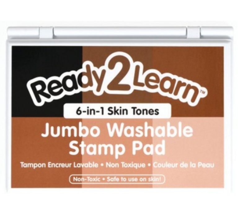 Jumbo 6-in-1 Washable Stamp Pad - Skin Tones
