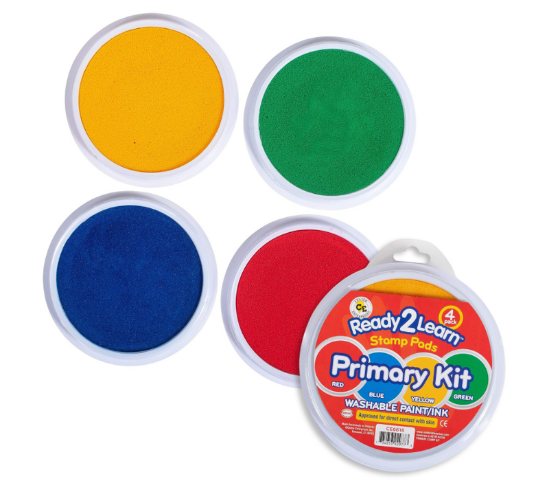 Ready2Learn Primary Kit of 4 Circular Jumbo Stamp Pads