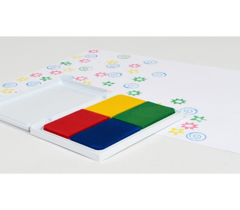 Washable Primary 4 in 1 Stamp Pad (Primary Colors)