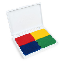Washable Primary 4 in 1 Stamp Pad (Primary Colors)