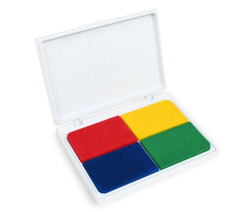 Washable Primary 4 in 1 Stamp Pad (Primary Colors)
