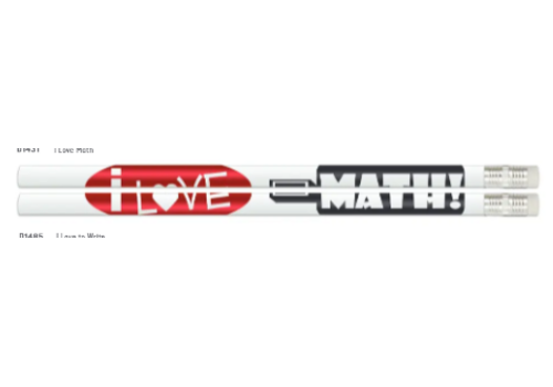 MUSGRAVE PENCIL I Love Math pencil