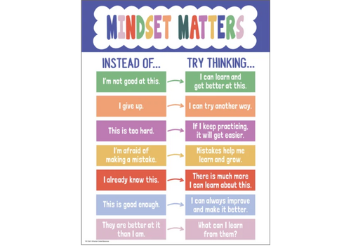 Teacher Created Resources Color Crush Mindset Matters Chart