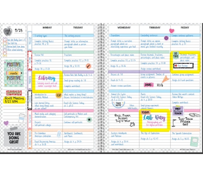 Cool for School Teacher Plan Book