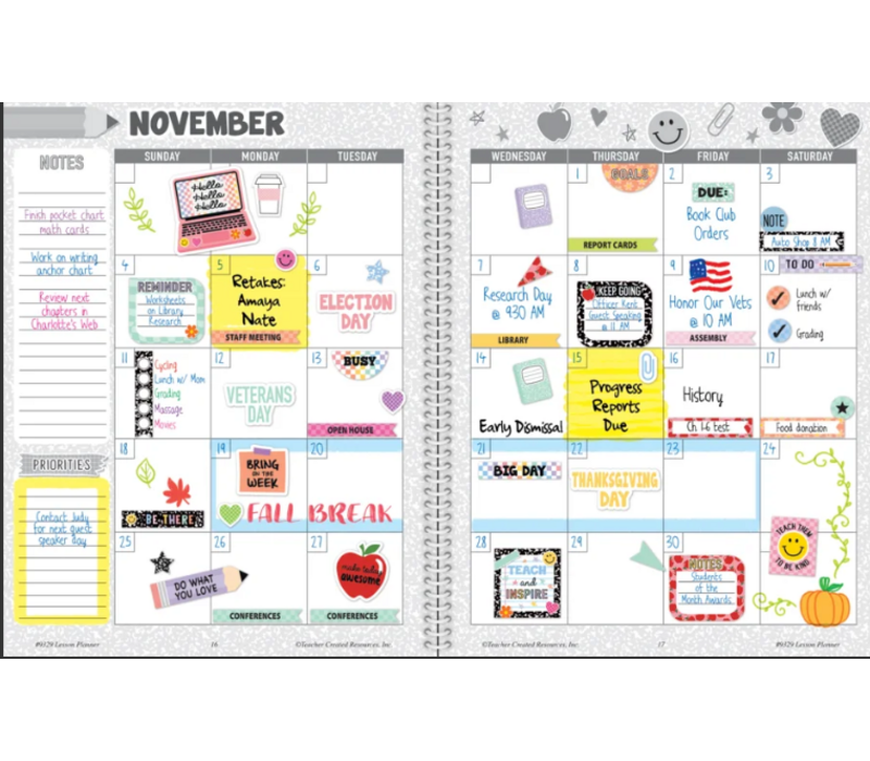 Cool for School Teacher Plan Book