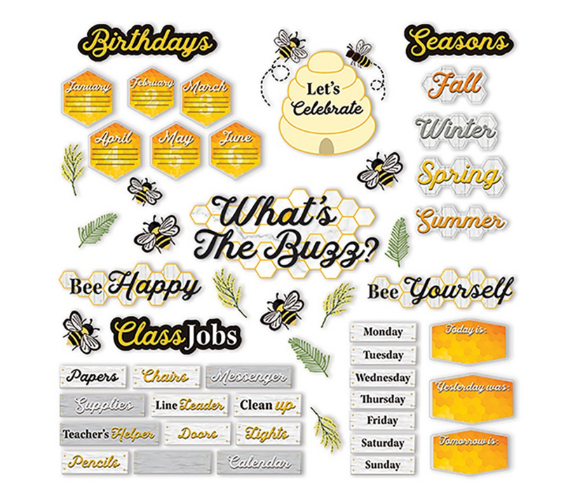 The Hive Classroom Organization Bulletin Board Set (D)