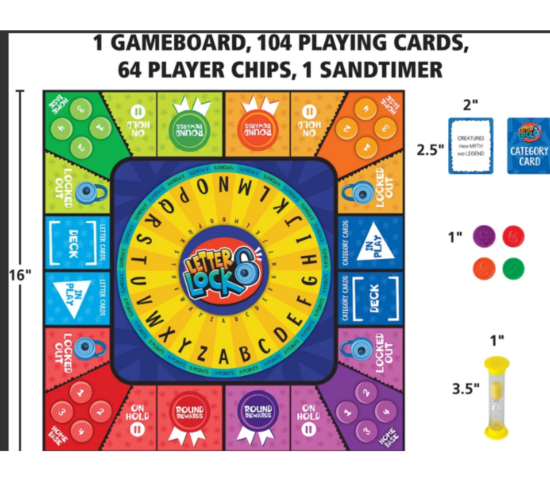 Letter Lock Board Game