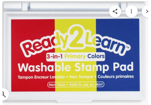 Learning Advantage READY 2 LEARN Washable 3-in-1 Stamp Pad