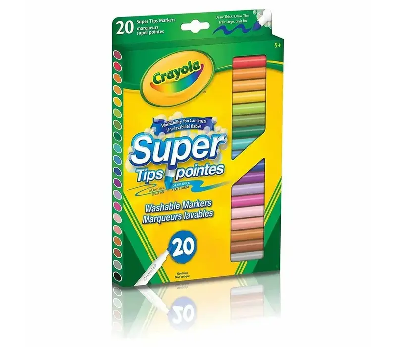 Crayola Super Tips Washable Markers 20 pack