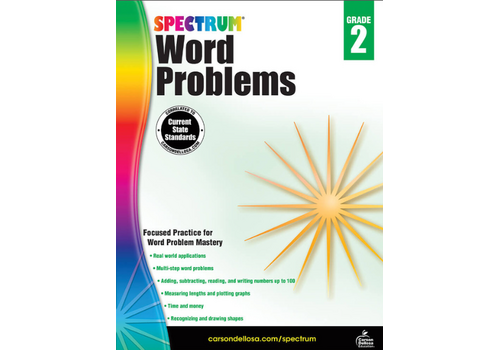 Carson Dellosa Spectrum Word Problems, Grade 2
