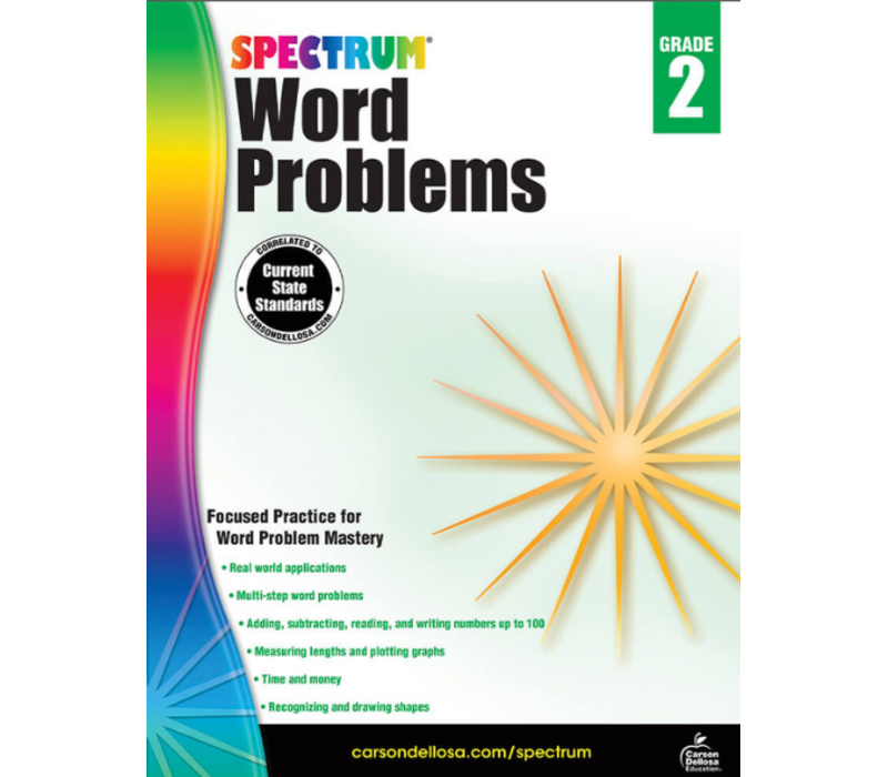 Spectrum Word Problems, Grade 2
