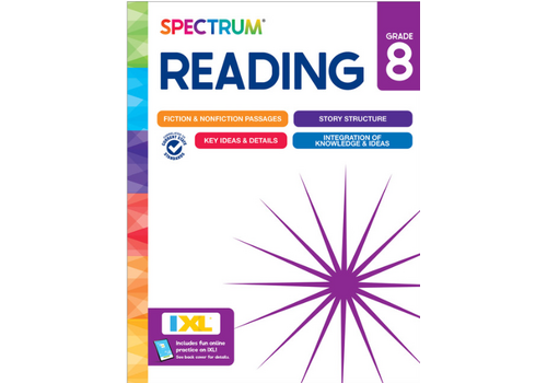 Carson Dellosa Spectrum Reading Workbook, Grade 8
