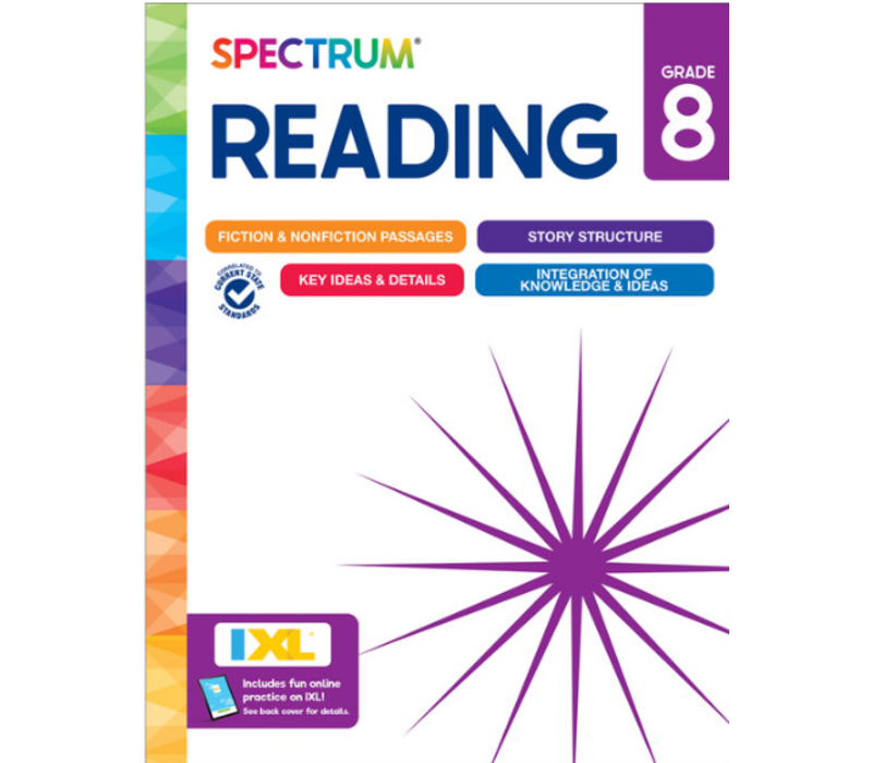 Spectrum Reading Workbook, Grade 8