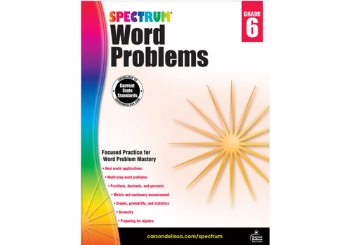 Carson Dellosa Spectrum Word Problems, Grade 6
