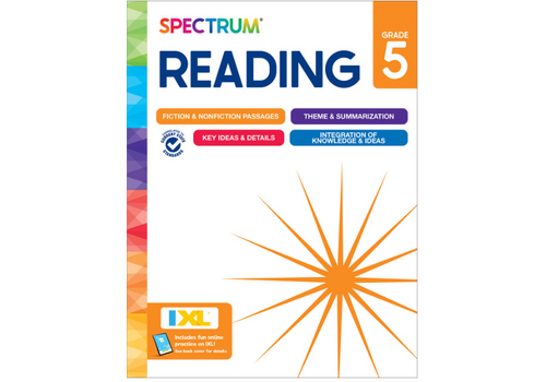 Carson Dellosa Spectrum Reading Workbook, Grade 5