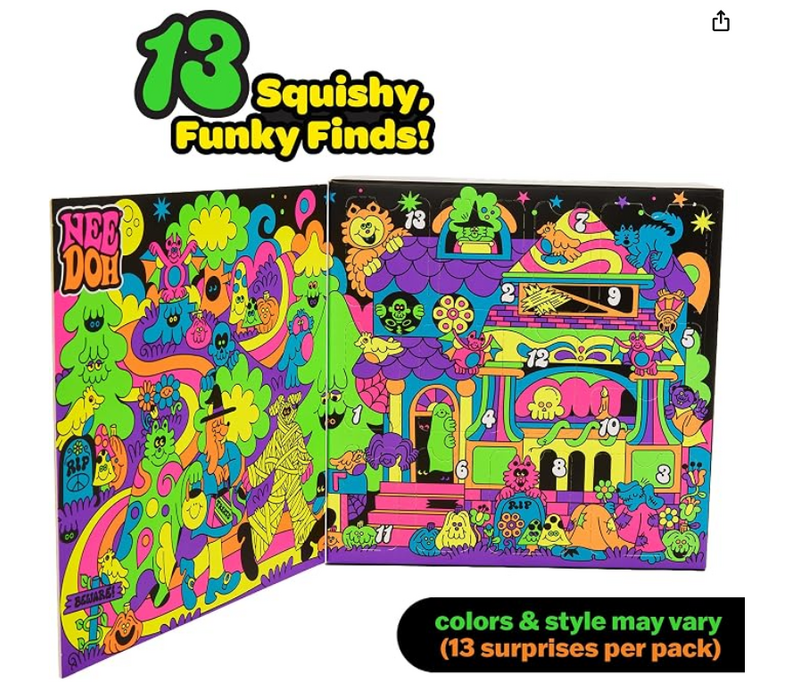 Nee Doh Funky Frights 13 Pcs Countdown!
