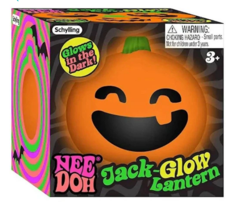 Nee Doh Jack-Glow Lantern (Available in orange, purple, pink and green)
