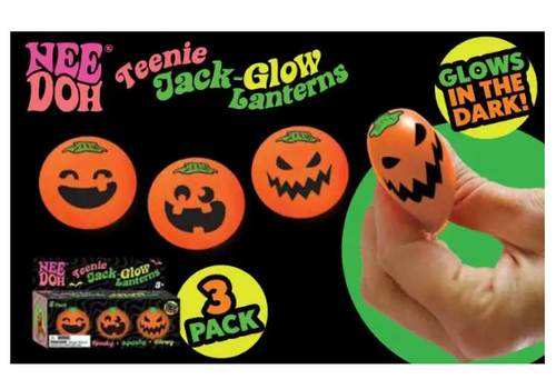 Nee Doh Teenie Jack-Glow Lanterns (3 Pack)