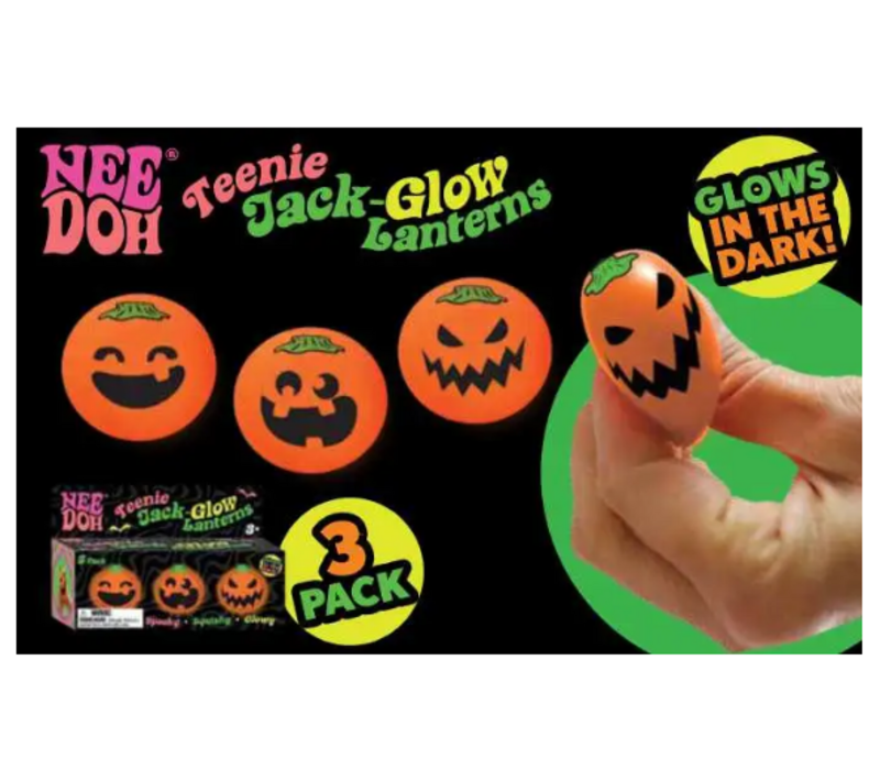 Nee Doh Teenie Jack-Glow Lanterns (3 Pack)