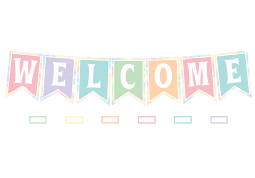 Teacher Created Resources Pastel Pop Welcome  Bulletin Board