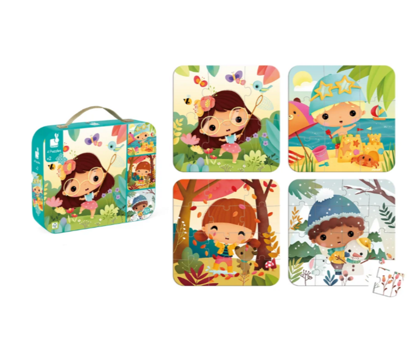 4 IN 1 PROGRESSIVE PUZZLES - SEASONS