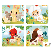 4 PROGRESSIVE PUZZLES - FARM